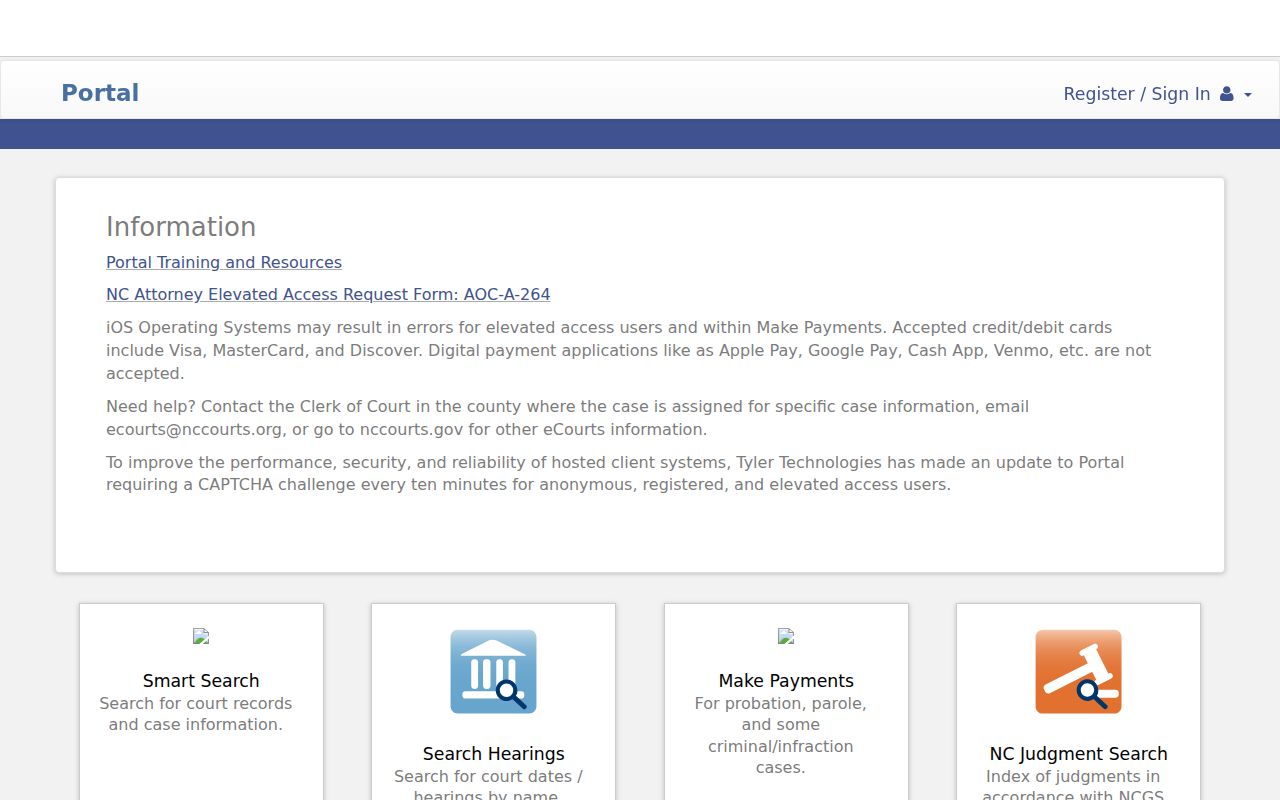Franklin County criminal court case search in the North Carolina eCourts Portal