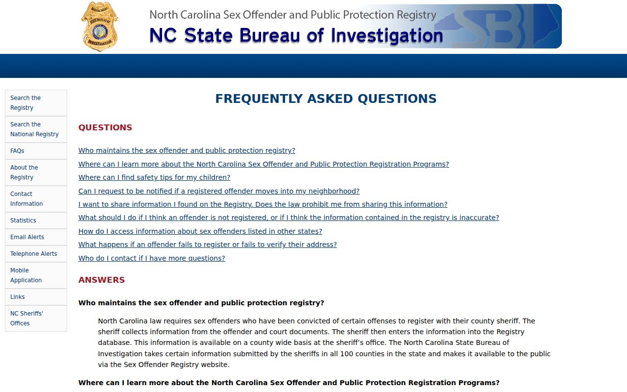 Franklin County sex offender registry scope and reliability guidance