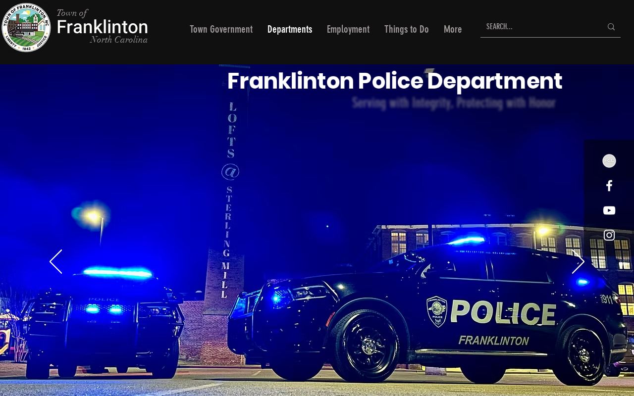 Franklinton criminal records police department page